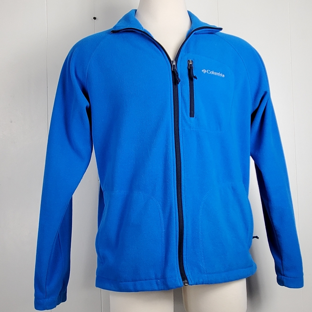 Columbia zip up Blue fleece jacket Size Large